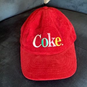 Corduroy Red Coke Hat